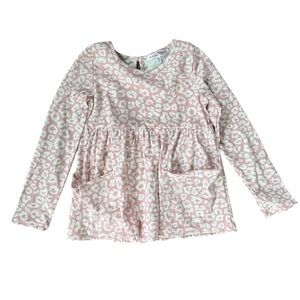 Nannette Girls Long Sleeve Animal Print Top | NWOT Size 6X